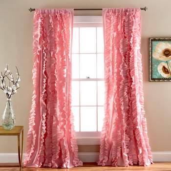 Home Boutique Belle Window Panel Single Pink 54x84