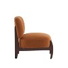 Christopher Knight Home Anna Modern Rubberwood Boucle Upholstered Accent Chair Orange - 4 of 4