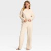 Women's Quilted Wide Leg Lounge Pants - Auden™ - 3 of 3