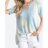 Women's Tie Dye Keyhole Top - PLUS - HEIMISH USA - 3 of 3