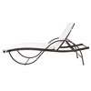 vidaXL Sun Lounger Set of 5 Brown Powder-coated steel, PE rattan Large - 4 of 4