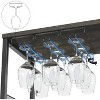Wine Bar Rack Cabinet - Detachable Wine Rack, Industrial Coffee Bar, Farmhouse Sideboard & Buffet with Storage, for Bar Kitchen Dining Living - 4 of 4