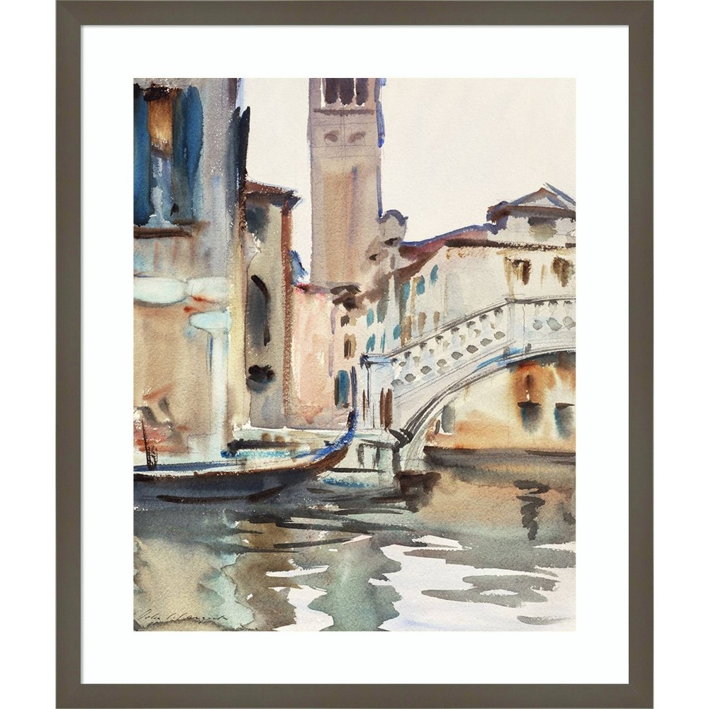 Amanti Art Sargents Venice Studies VIII by John Singer Sargent Wood Framed Wall Art Print