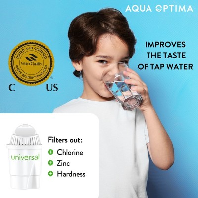 Aqua Optima Compact White Water Filter Pack of 6