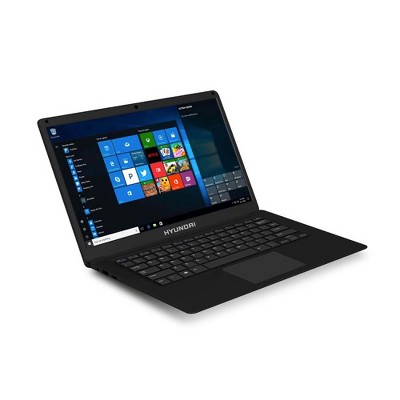 Hyundai Thinnote-A, 14.1" Celeron Laptop, 4GB RAM, 64GB Storage, Expandable 2.5" SATA HDD Slot, Windows 10 Home S Mode, English - Black