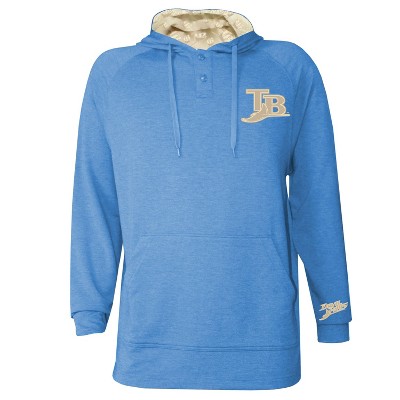 MLB Tampa Bay Rays Men's Hooded Raglan Henley Jersey