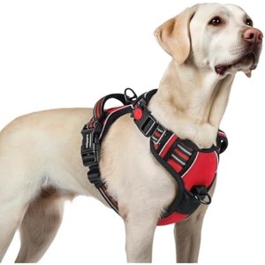 rabbitgoo Dog Harness for Large, No Pull Pet Harness with Handle, Walking Reflective Pet Vest for Large Dogs, Red, L - 1 of 1