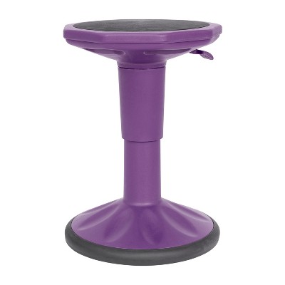 Purple Adjustable Height Kids Active Learning Stool