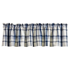Park Designs Plaid Blue Canton Valance 72" x 14" - 1 of 4