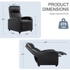FONTOI Recliner Chair PU Leather Recliner Sofa Adjustable Reclining Positions for Maximum Comfort and Relaxation for Living Room Bedroom - 3 of 4