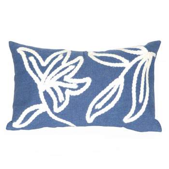 12"x20" Oversize Lumbar Throw Pillow Blue - Liora Manne