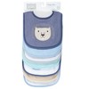 Hudson Baby Infant Boy Cotton Terry Drooler Bibs with Fiber Filling, Wild One, One Size - 2 of 4