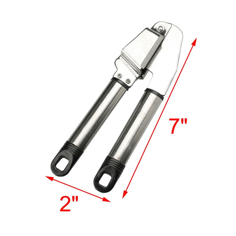 Unique Bargains Stainless Steel Household Garlic Press Crush Gadgets Crusher 1 Pcs, 2 of 7