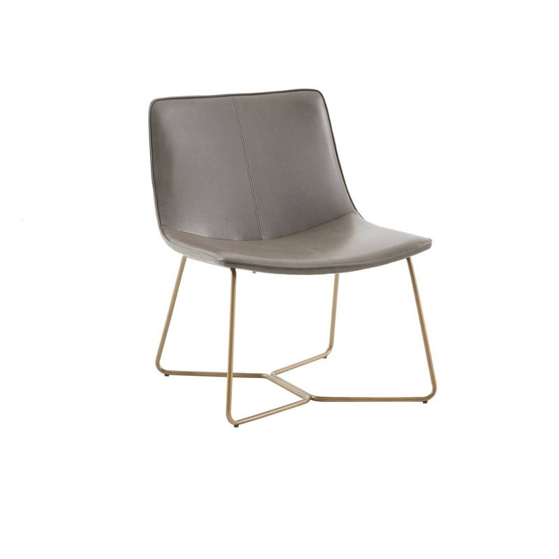 Calan Accent Chair Brown/Gold, 3 of 10