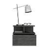 NicBex Wall-Mounted Nightstand with Sliding Drawer and Open Storage Bedside Table End Table for Bedroom, Living Room, Office - 4 of 4