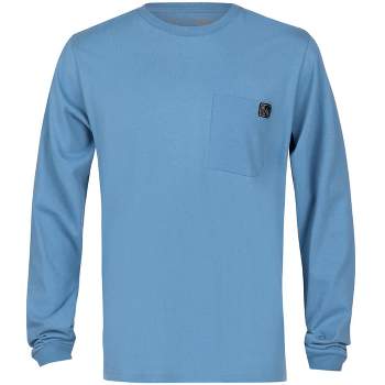 Fintech Spine Heavy-Duty Long Sleeve Graphic T-Shirt - Blue Heaven