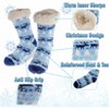 5 Star Super Deals Women's Thermal Fleece Lined Socks – Plush Fleece, Warm & Toasty Footwear – Non-Skid Gripper Bottom - 3 of 4
