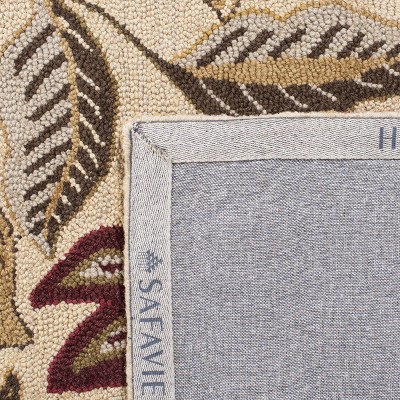 Jardin Beige and Multi Floral Wool Hand-Tufted Area Rug