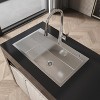 Gulches 32"x19" Stainless Steel Kitchen Sink, Single Bowl Overmount Handmade Brushed Nickel, with US Standard Drain & Hook - 4 of 4