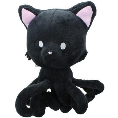 Tentacle Kitty 8" Plush Midnight Black