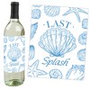 Big Dot of Happiness Last Toast on the Coast Wine Bottle Label Stickers, Beach Bachelorette Party Décor for Bridal Shower Favors - Set of 4 Stickers - 4 of 4