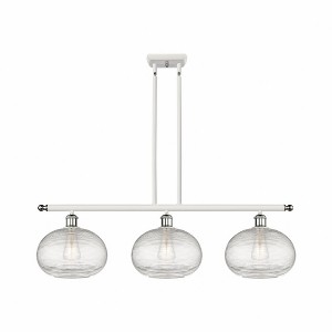 Ithaca - 3 Light Stem Hung Island In Industrial Style-10 Inches Tall and 36.5 Inches Wide - 1 of 1