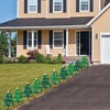Big Dot of Happiness Snowy Christmas Trees - Tree Lawn Decorations - Outdoor Classic Holiday Party Yard Decorations - 10 Piece - 3 of 4