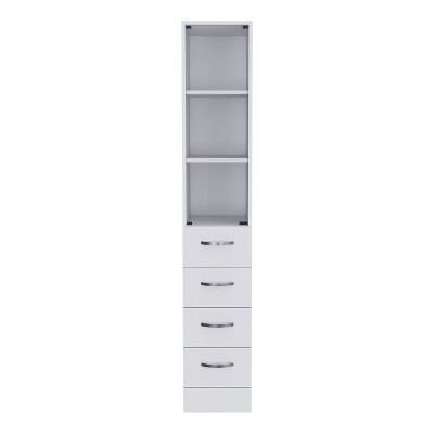 NicBex File Cabinet with 3 Shelves,Office Cabinet with Metal Handles,Modern Vertical Storage Cabinet,Filing Cabinet for Home Office