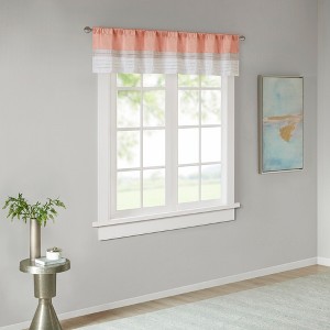 18"x50" Salem Polyoni Pintuck Window Valance - Madison Park - 1 of 4