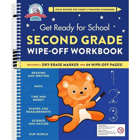 Get Ready For School Second Grade Wipe Off Workbook By Heather Stella Spiral Bound Target