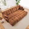 Oversized 110.2" Chenille Modular Sectional Sofa Bed with High-Resilience Cushions and 3 Ottomans, 6-Piece Free combination Sofa - 2 of 4