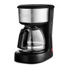 Gourmia 5 Cup One-Touch Switch Coffee Maker with Auto Keep Warm Black: Small Drip Coffee Machine, 700W, Basket Filter - image 4 of 4