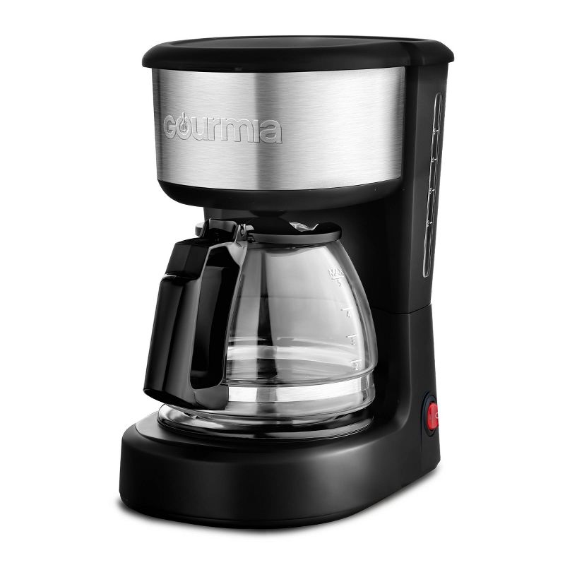 Gourmia 5 Cup One-Touch Switch Coffee Maker with Auto Keep Warm Black, 5 of 10