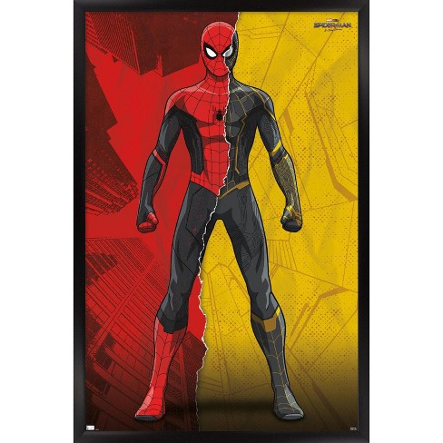 Trends International Marvel Spider-man: No Way Home - Costume Blend Framed  Wall Poster Prints Black Framed Version 22.375 X 34 : Target
