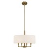 Livex Lighting Meridian 4 - Light Chandelier in  Antique Brass - 3 of 4