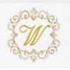Linum Home Textiles 100% Turkish Cotton MONICA Gold Thread 2PC Embellished Hand Towel Set - 3 of 3