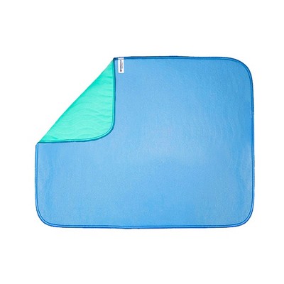 Improvia Blue Heavy Absorbency Reusable Bed Pads, 18" x 24"