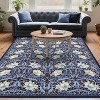 Acekool Floral Washable Rugs - Vintage Botanical Print Area Rug - 2 of 4