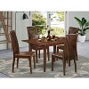 HomeStock 5-Pc Mahogany Finish Solid Wood Top - Dining Room Set - Seats 4 - 2 of 4