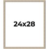PosterPalooza | 24x28 Thin Barnwood Picture Frame, UV Acrylic, 2 Finishes - Grey and Black - 2 of 4