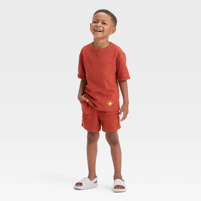 Toddler Boys' Short Sleeve French Terry T-Shirt and Shorts Set - Cat & Jack™