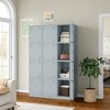 Mlezan 71" Metal Locker: Steel Storage for Bedroom, Gym, School, Office, or Garage.Ideal for Employee or Personal Use. - 4 of 4