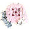 Simply Sage Market Women's Graphic Sweatshirt Coquette Pink Cherry Chart - 2 of 4