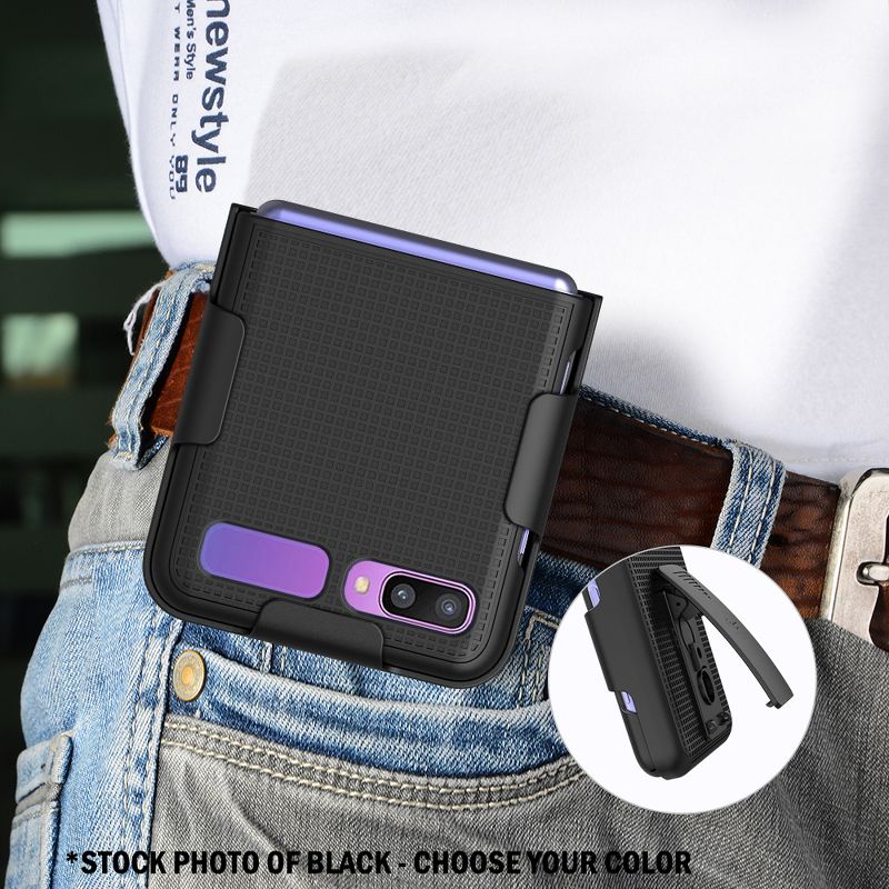 Nakedcellphone Slim Case and Belt Clip Holster Combo for Samsung Galaxy Z Flip 5G (1st and 2nd Gen), 4 of 9