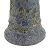 Sunnydaze Rennes Ceramic Bird Bath with Lava Finish -Blue Glazed Bowl with Blue Distressed Ceramic Finish - 22.5" - 4 of 4
