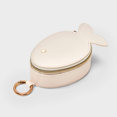 Fish with Pearls Travel Jewelry Organizer - A New Day™ Cream