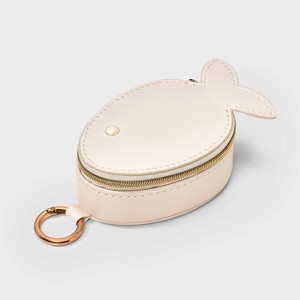 Fish with Pearls Travel Jewelry Organizer - A New Day™ Cream - 1 of 2