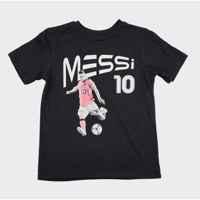 Boys' Messi Short Sleeve Graphic T-Shirt - Black