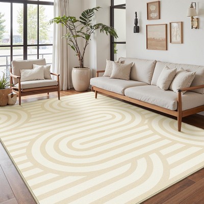 Abynow Medallion Diamond Faded Rustic Indoor Area Rug