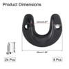 Unique Bargains Stainless Steel Closet U-Shaped Open Type Wardrobe Holder Rod Brackets 8 Pcs - 2 of 3